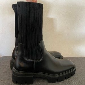 ZARA 💥💥💥 SOCK STYLE ANKLE BOOTS
